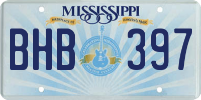 MS license plate BHB397