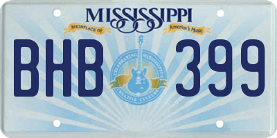 MS license plate BHB399