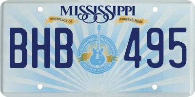 MS license plate BHB495
