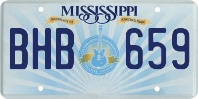 MS license plate BHB659