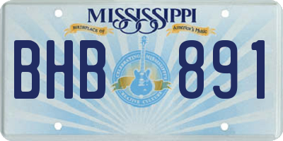 MS license plate BHB891