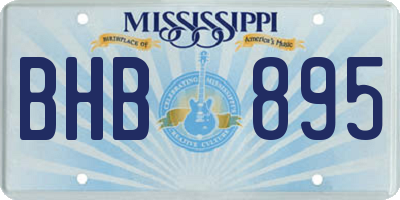 MS license plate BHB895