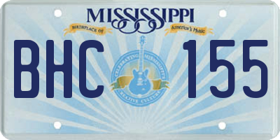 MS license plate BHC155