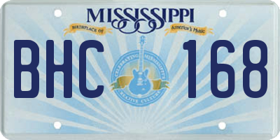 MS license plate BHC168