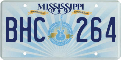 MS license plate BHC264