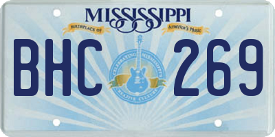 MS license plate BHC269