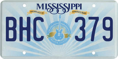MS license plate BHC379