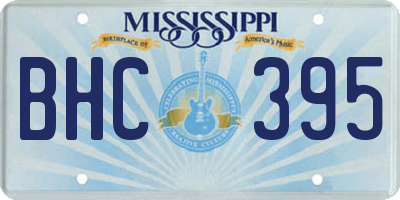 MS license plate BHC395
