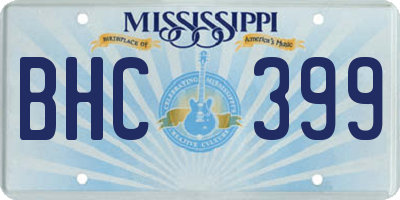 MS license plate BHC399