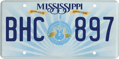 MS license plate BHC897