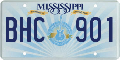 MS license plate BHC901
