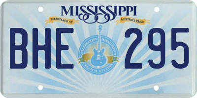 MS license plate BHE295