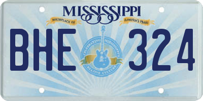MS license plate BHE324