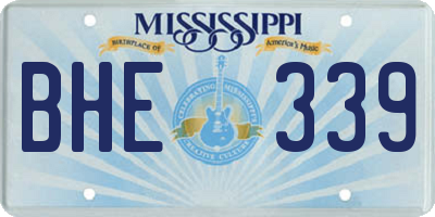 MS license plate BHE339