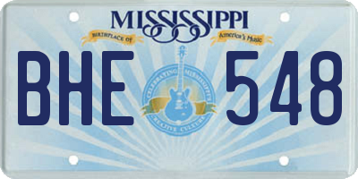 MS license plate BHE548