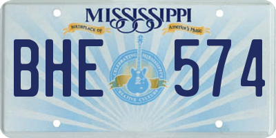 MS license plate BHE574