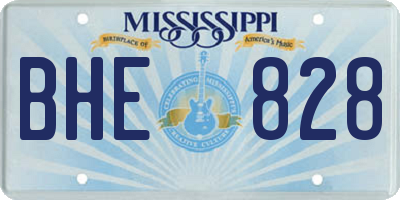 MS license plate BHE828