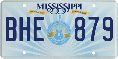 MS license plate BHE879