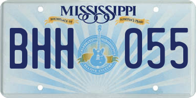 MS license plate BHH055