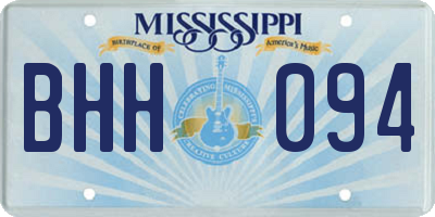 MS license plate BHH094