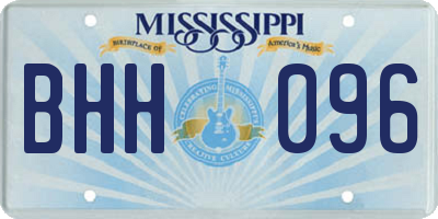 MS license plate BHH096