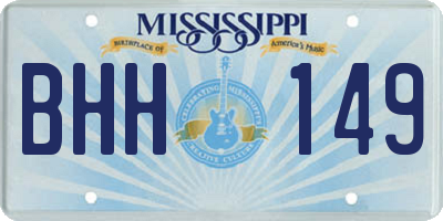 MS license plate BHH149
