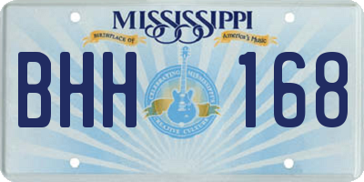 MS license plate BHH168
