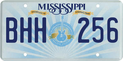 MS license plate BHH256