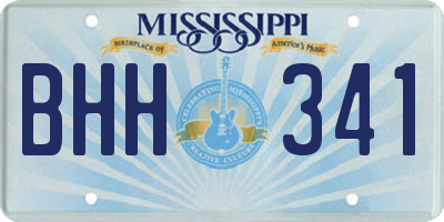 MS license plate BHH341