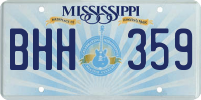 MS license plate BHH359
