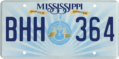 MS license plate BHH364