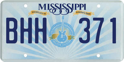 MS license plate BHH371
