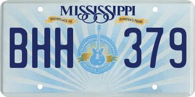 MS license plate BHH379