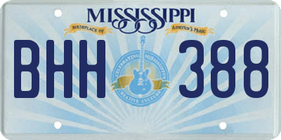 MS license plate BHH388
