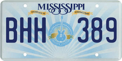 MS license plate BHH389