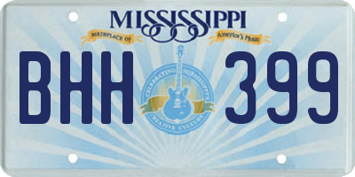 MS license plate BHH399