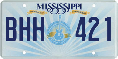 MS license plate BHH421