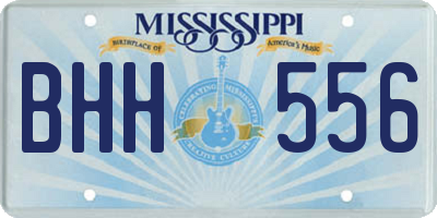 MS license plate BHH556