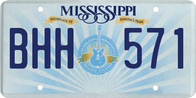 MS license plate BHH571