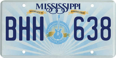 MS license plate BHH638