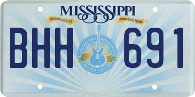 MS license plate BHH691