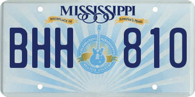 MS license plate BHH810