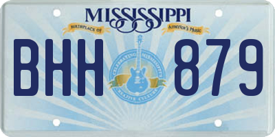 MS license plate BHH879
