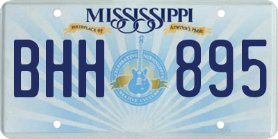MS license plate BHH895