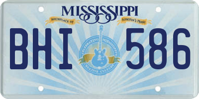 MS license plate BHI586