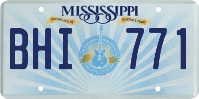 MS license plate BHI771