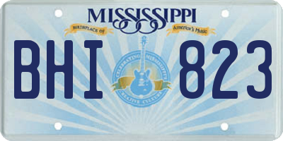 MS license plate BHI823
