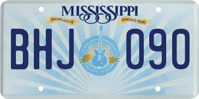 MS license plate BHJ090