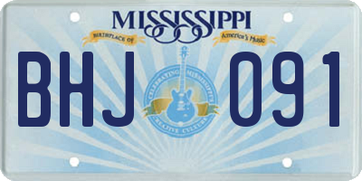 MS license plate BHJ091