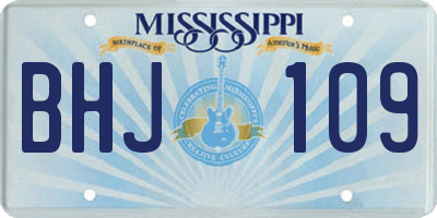MS license plate BHJ109